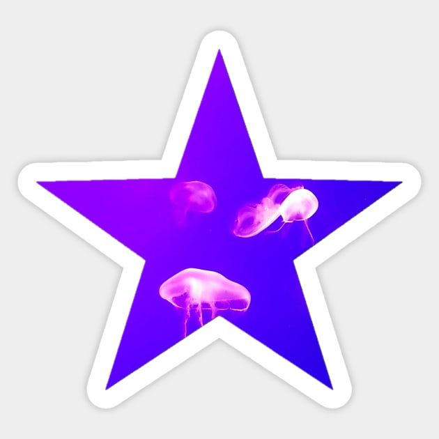 Jellyfish Swarm Star Sticker by AilurosLunaire